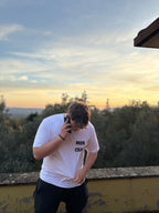 T-shirt a maniche corte bianca Mon Chat