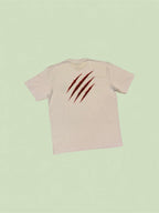 T-shirt oversize griffure de chat