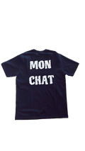 T-shirt a maniche corte nera Mon Chat