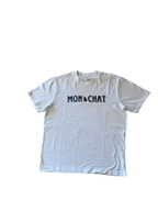 T-shirt a maniche corte bianca Mon Chat